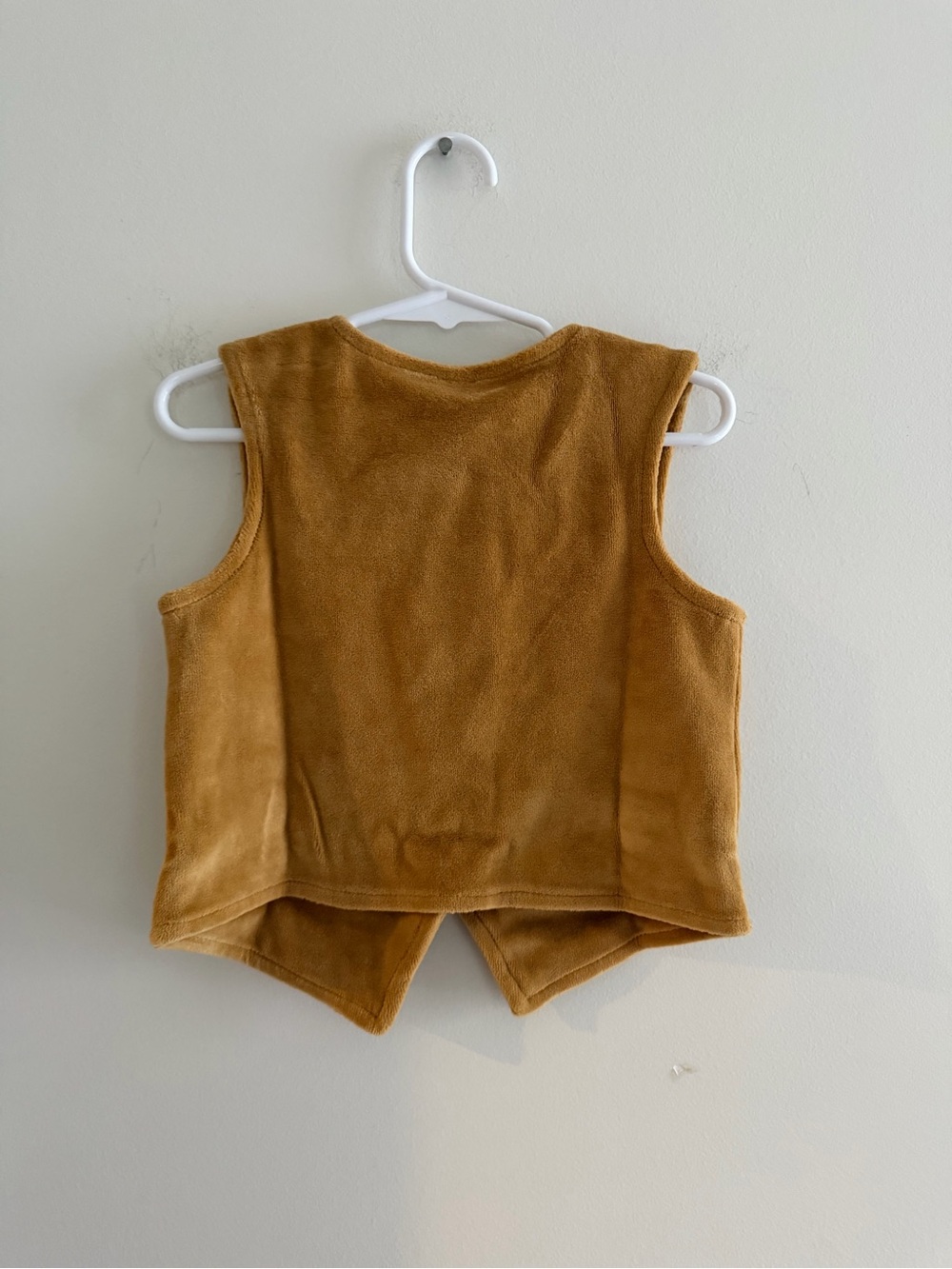 NWT Kate Quinn Classic Button Vest Apple Cinnamon Organic Cotton Velour 3T - Picture 4 of 4
